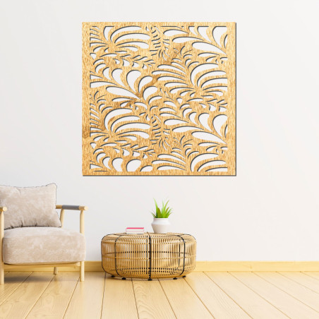 Tablou din lemn sculptat pentru perete - HERBA