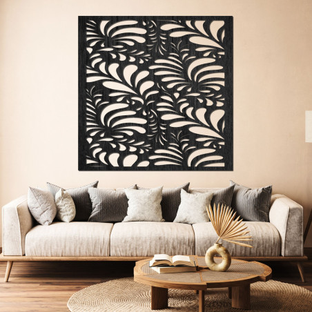 Tablou din lemn sculptat pentru perete - HERBA