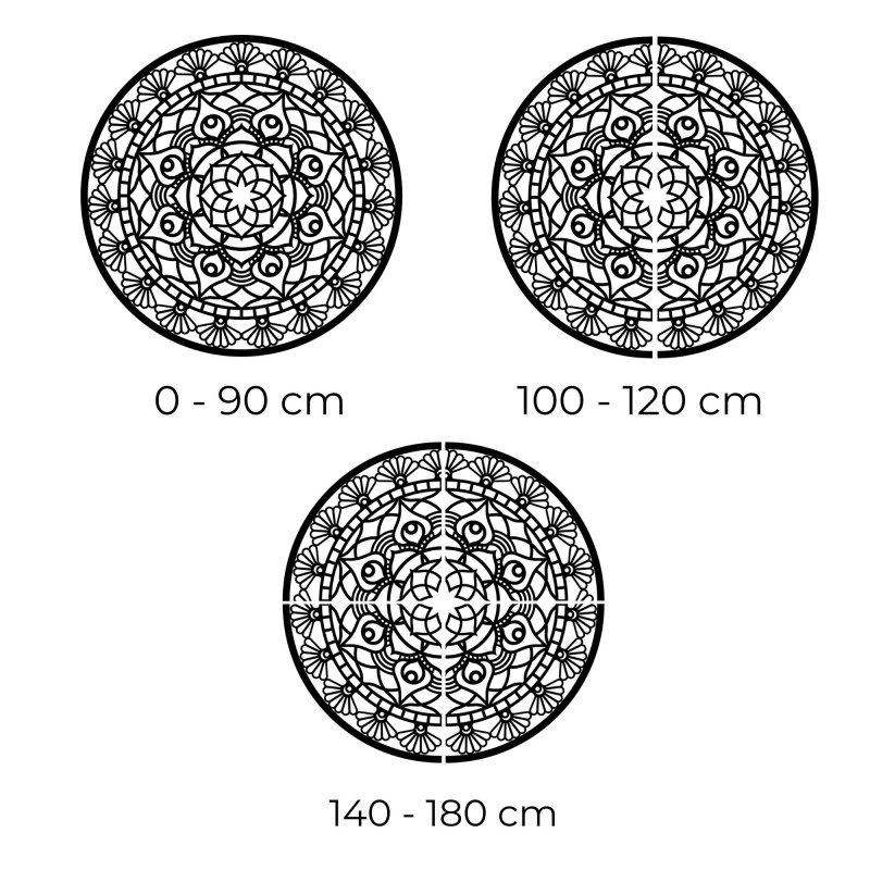 Mandala sculptată - Floarea vieții