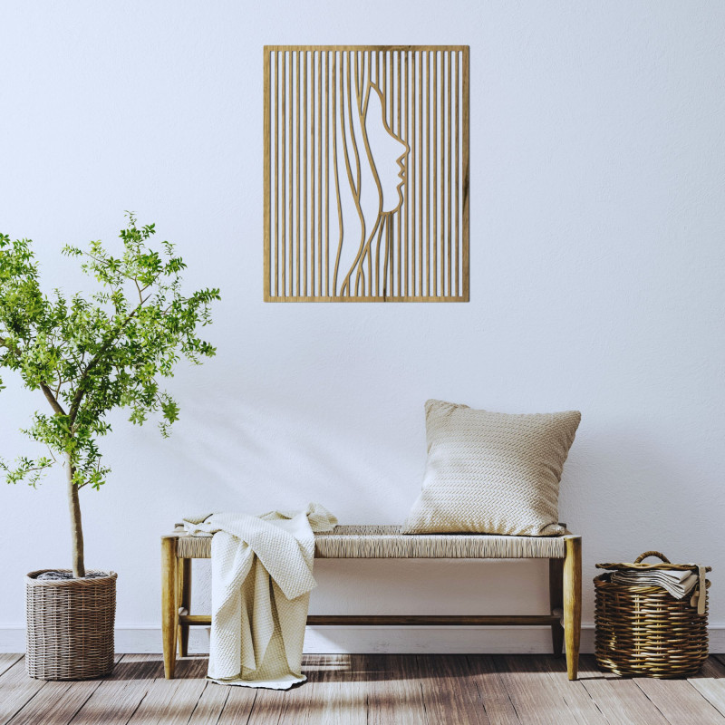 Decor din lemn de designer iluzie față - FACIEI