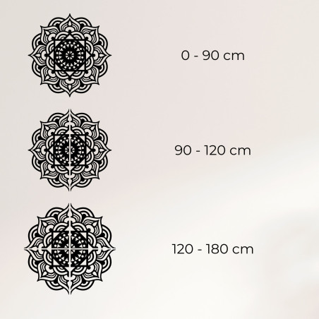 Decor de perete din lemn mandala - ROMANCE