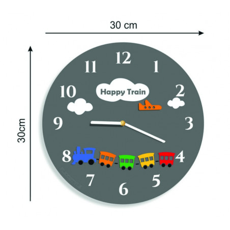 Dimensiunea ceas de perete X-Momo. Ceas de perete Desing din PMMA Dimensiunea ceas de perete X-Momo. Ceas de perete Desing din PMMA