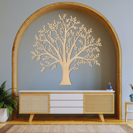 Decor din lemn sculptat copac de familie - FAMILIAE