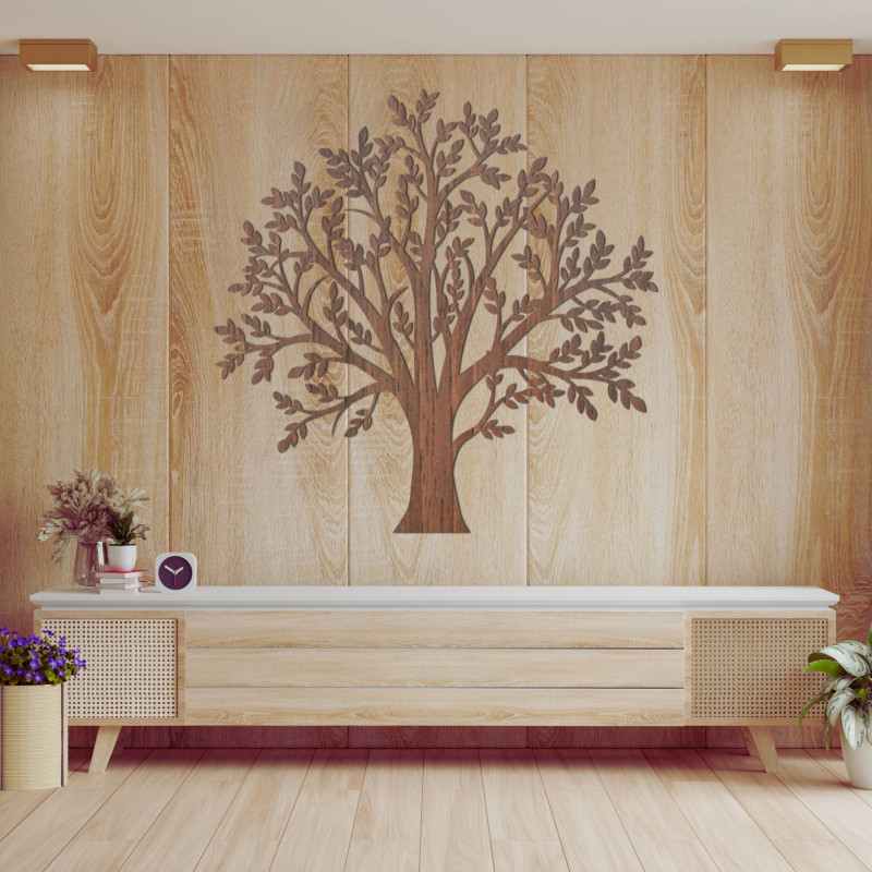 Decor din lemn sculptat copac de familie - FAMILIAE