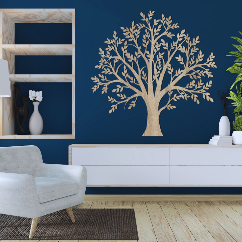 Decor din lemn sculptat copac de familie - FAMILIAE