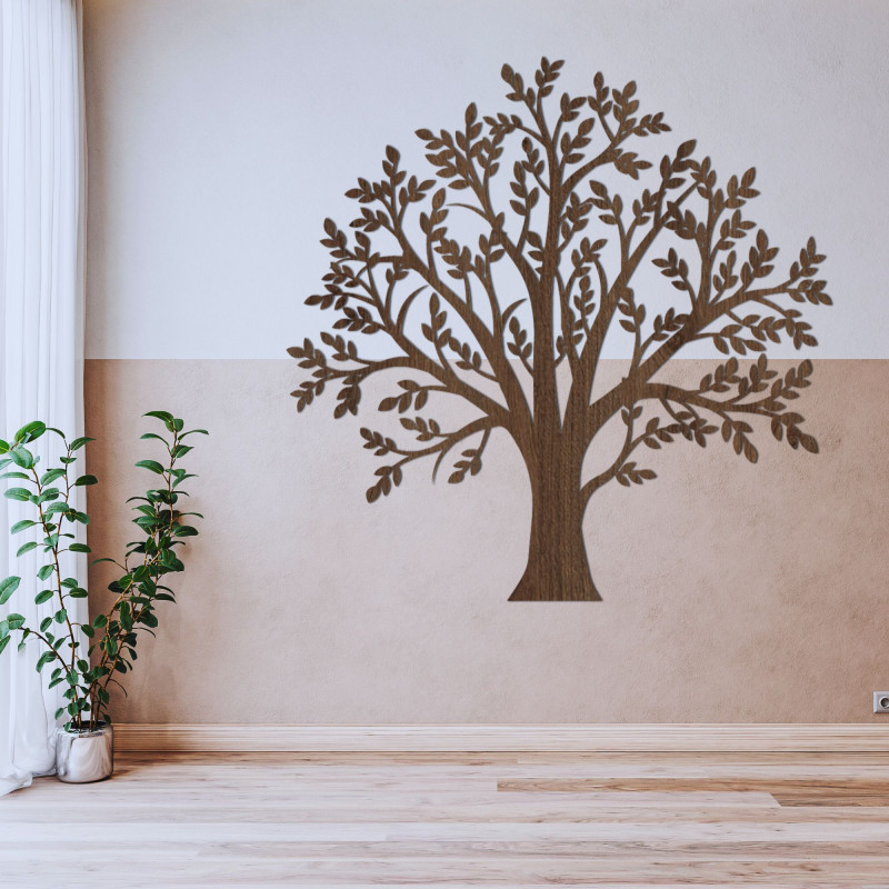 Decor din lemn sculptat copac de familie - FAMILIAE