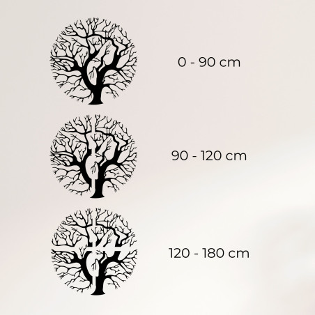 Imagine de perete din lemn a unui copac într-un cerc - ZITNAK