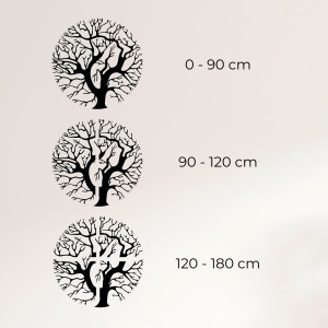 Pictură murală din lemn copac - TRES 2