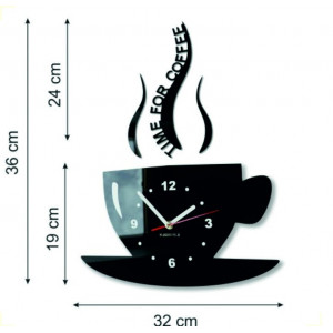 Ceas de perete modern din plexiglas. Ceas de perete la modă, cadou. Ceas X-momo. PMMA 2