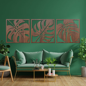 Decorațiune murală naturală cu monstera - SELERE 2