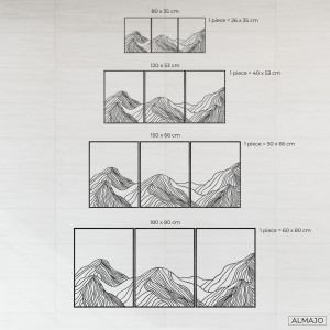 Munți decor elegant din lemn - MAUTANIS 2