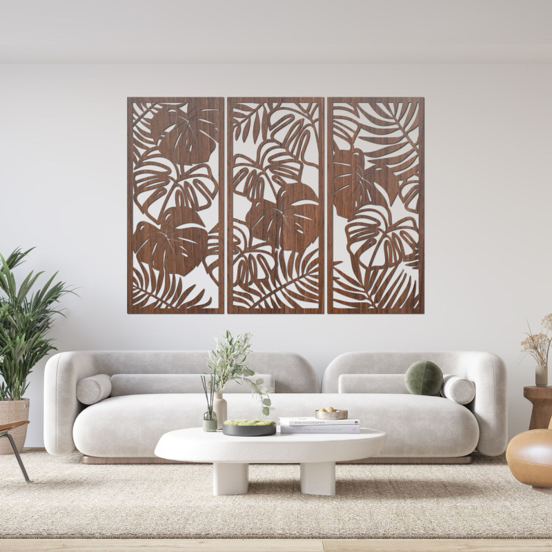 Frunze tropicale monstera și ferigă - LIBOGA