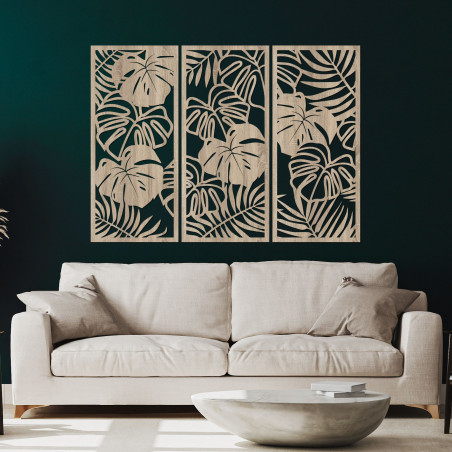 Frunze tropicale monstera și ferigă - LIBOGA