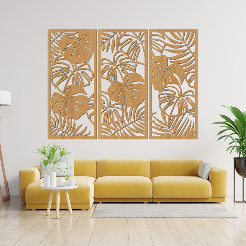 Frunze tropicale monstera și ferigă - LIBOGA