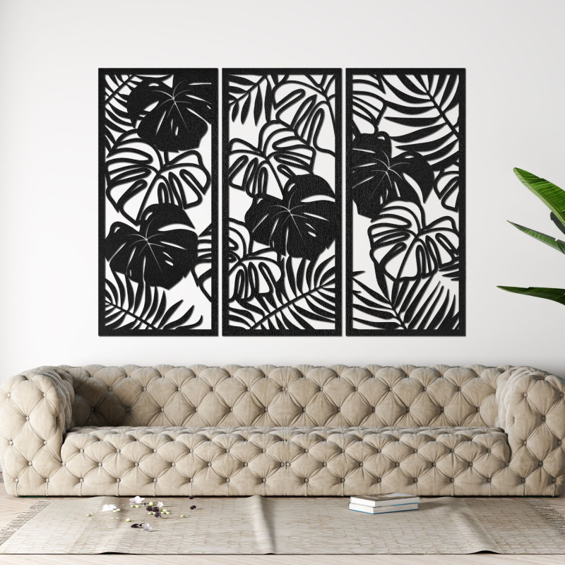 Frunze tropicale monstera și ferigă - LIBOGA