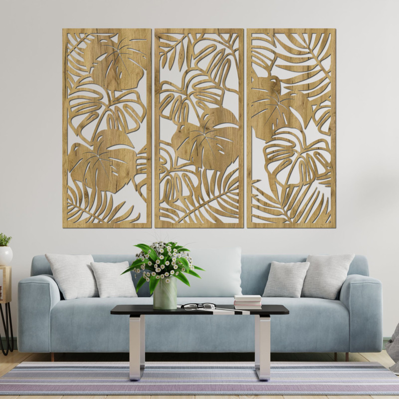 Frunze tropicale monstera și ferigă - LIBOGA