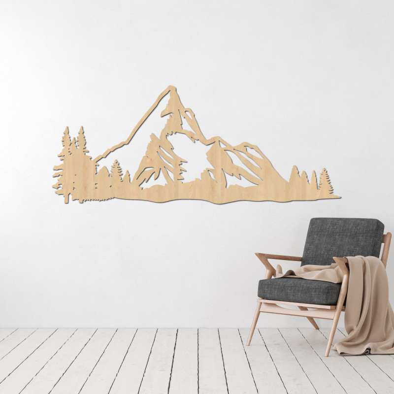 Decor din lemn sculptat natură montană - MONTANA