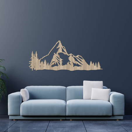 Decor din lemn sculptat natură montană - MONTANA