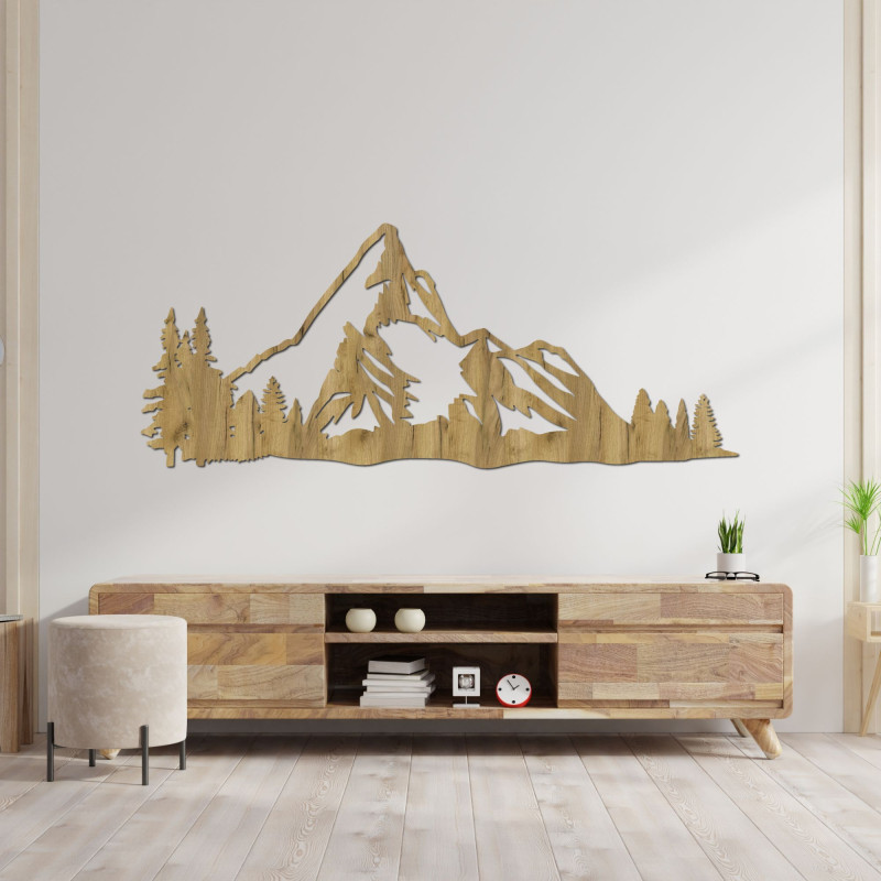 Decor din lemn sculptat natură montană - MONTANA
