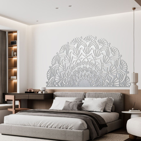 Jumătate de mandala din lemn pentru perete - LUMIS