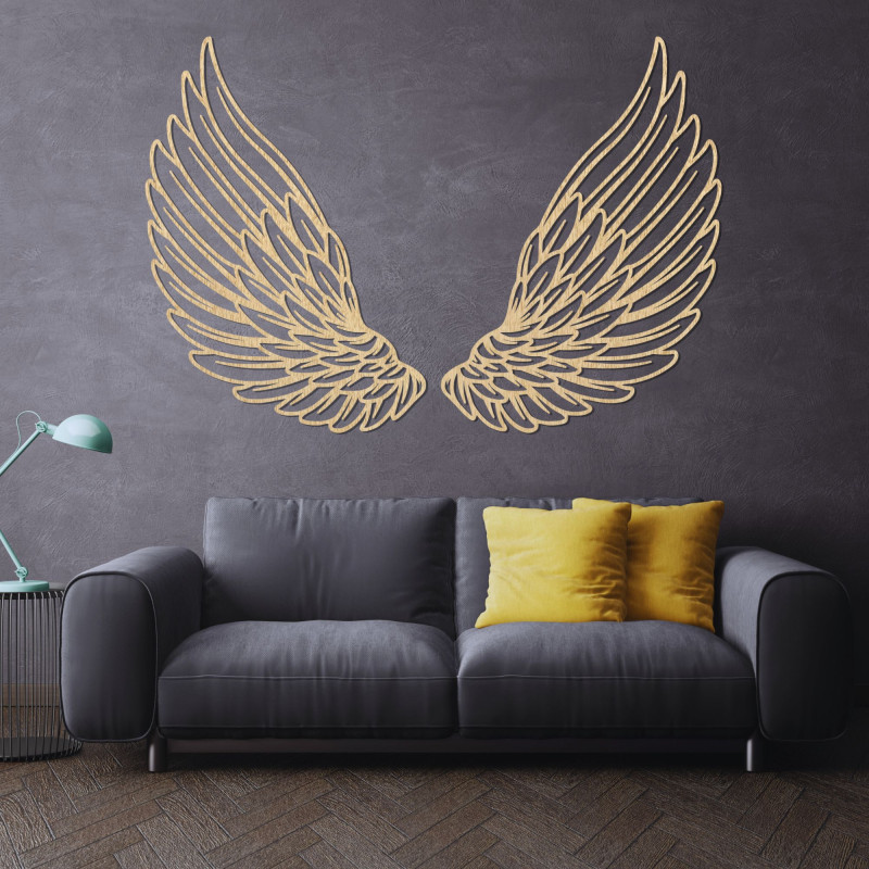 Decor de perete din lemn aripi de înger - ANGELIC