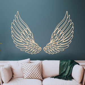 Decor de perete din lemn aripi de înger - ANGELIC