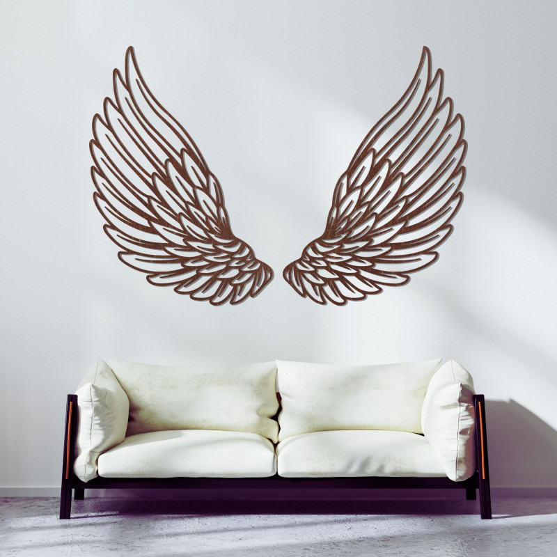 Decor de perete din lemn aripi de înger - ANGELIC