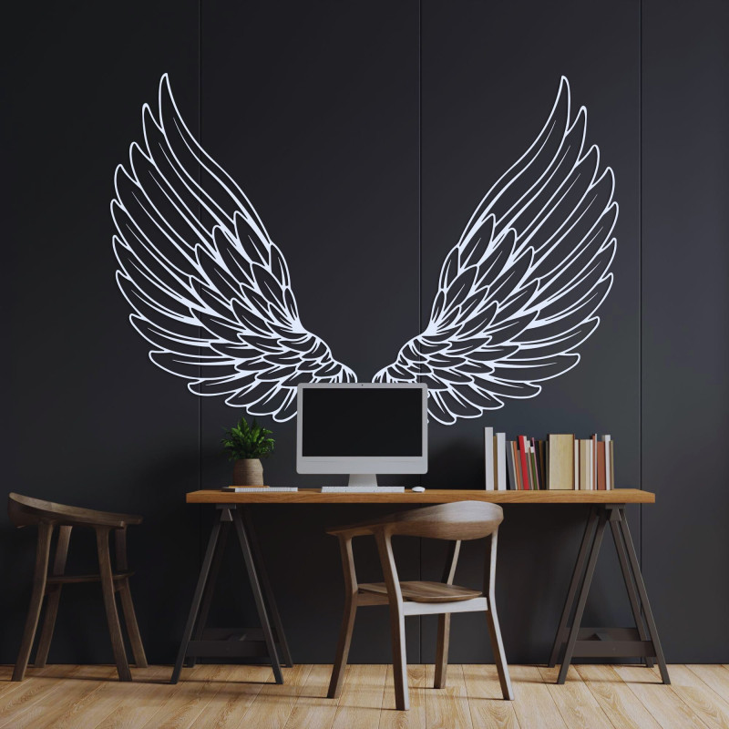 Decor de perete din lemn aripi de înger - ANGELIC