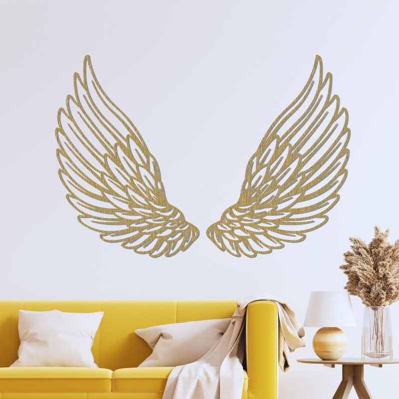 Decor de perete din lemn aripi de înger - ANGELIC