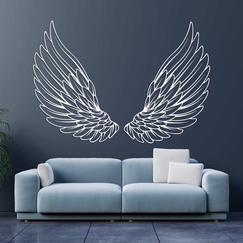 Decor de perete din lemn aripi de înger - DIVINUS