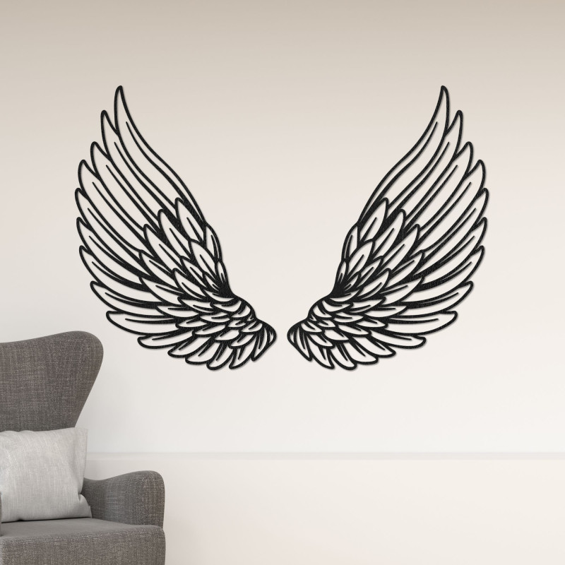 Decor de perete din lemn aripi de înger - DIVINUS