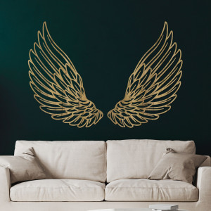 Decor de perete din lemn aripi de înger - DIVINUS