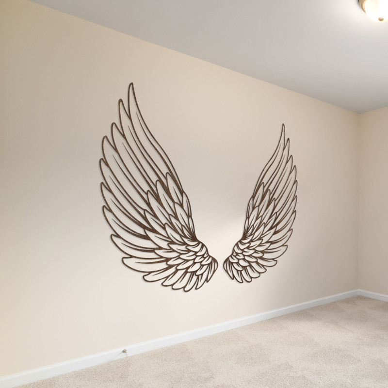 Decor de perete din lemn aripi de înger - DIVINUS
