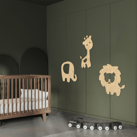 Animale din lemn pentru cameră - ZOOTRO