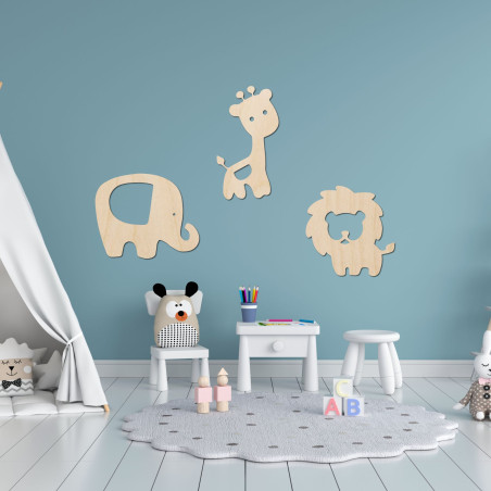 Animale din lemn pentru cameră - ZOOTRO