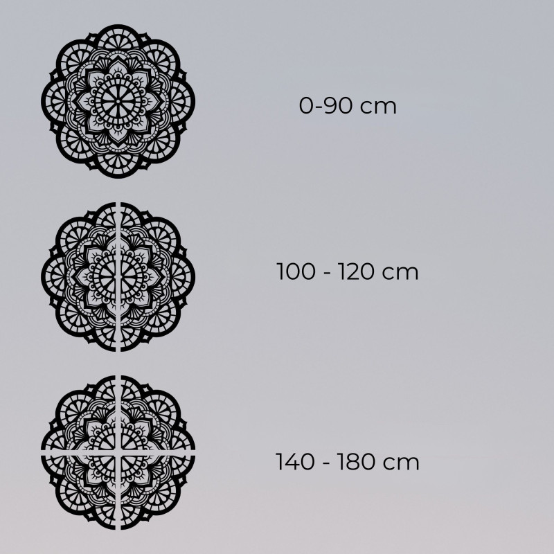 Decorațiuni de perete din lemn Mandala lumină -...