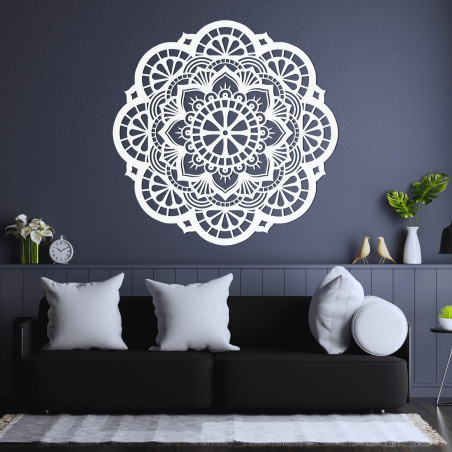 Perete decor din lemn mandala lumina vietii - LUMEN