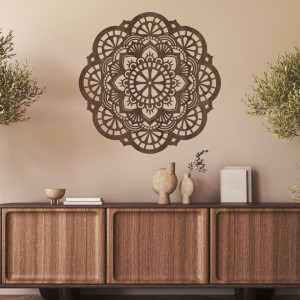 Perete decor din lemn mandala lumina vietii - LUMEN