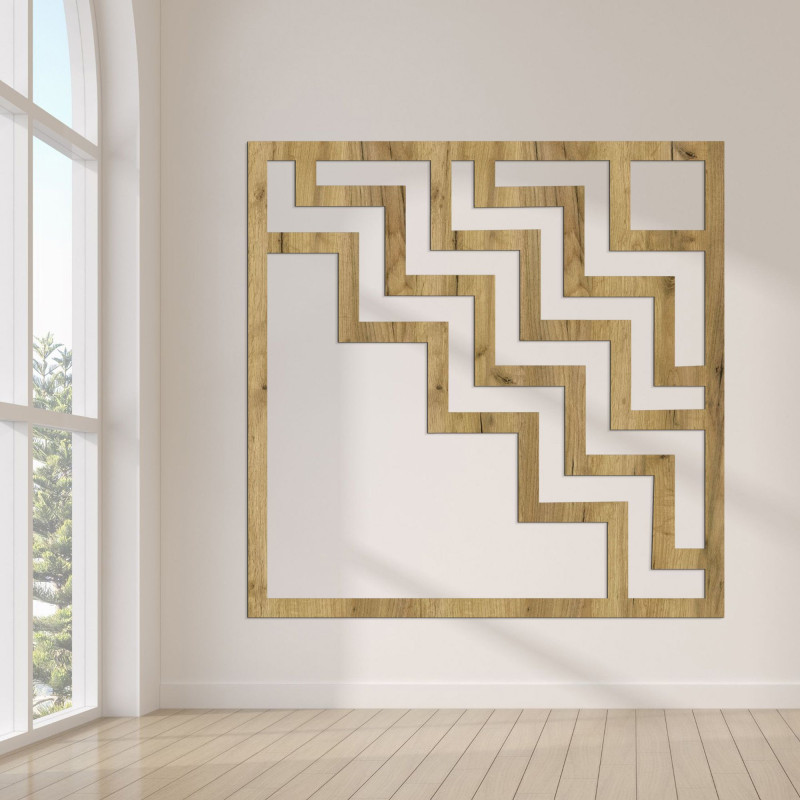 Decor de perete geometric pătrat - SUQARE