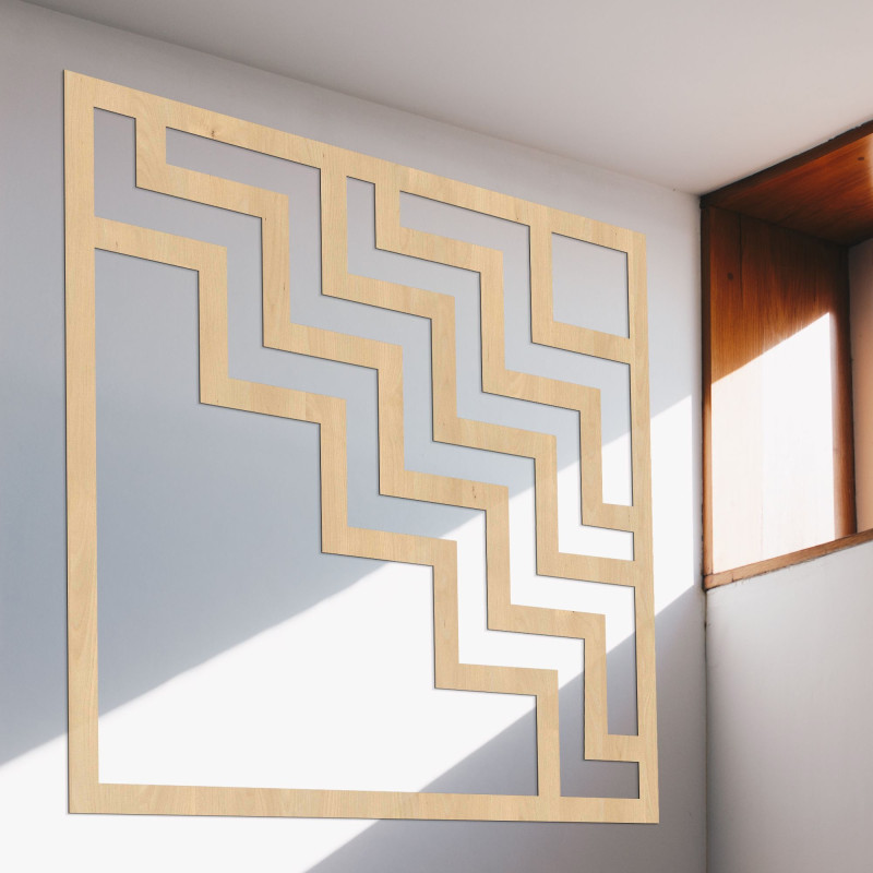 Decor de perete geometric pătrat - SUQARE