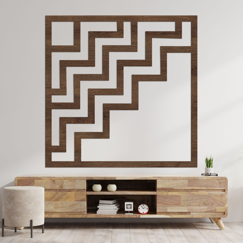 Decor de perete geometric pătrat - SUQARE