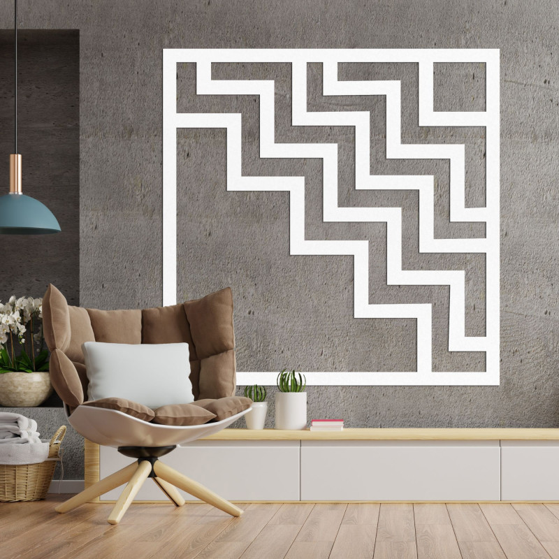 Decor de perete geometric pătrat - SUQARE