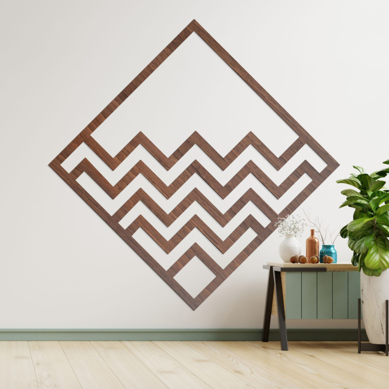 Decor de perete geometric pătrat - SUQARE