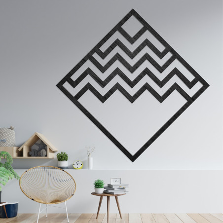 Decor geometric pătrat din lemn - FORNET