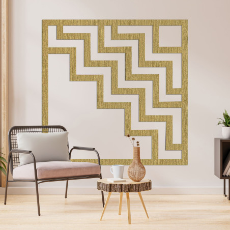 Decor geometric pătrat din lemn - FORNET