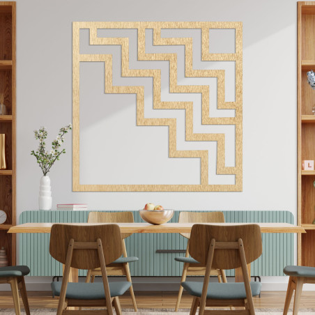 Decor geometric pătrat din lemn - FORNET