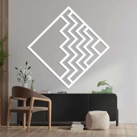 Decor geometric pătrat din lemn - FORNET
