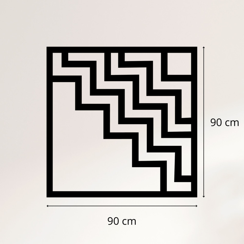 Decor geometric pătrat din lemn - FORNET