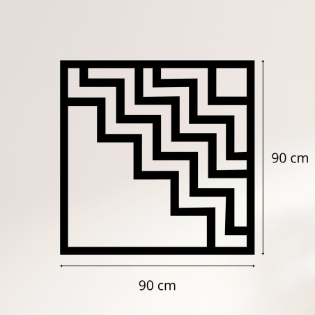 Decor geometric pătrat din lemn - FORNET