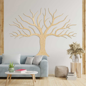 Decor de perete din lemn ramuri de copac - KORNE